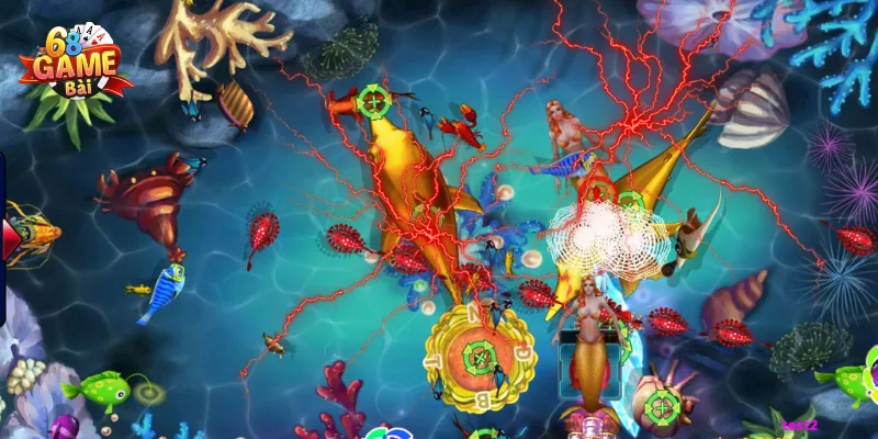 Vũ khí “Tia sét” giúp gây sát thương lên toàn bộ cá lớn